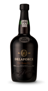 bottle of delaforce fine tawny port wine