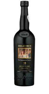 bottle of delaforce tawny 10 year old port wine