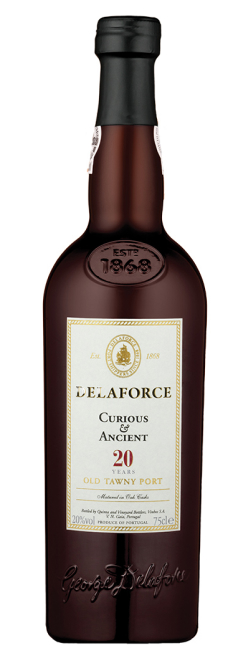 bottle of delaforce tawny 20 year old port wine